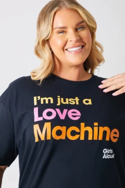 I'm Just A Love Machine' Girls Aloud Slogan T-Shirt