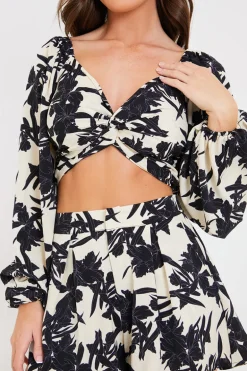 Knot Front Crop Top