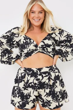 Knot Front Crop Top