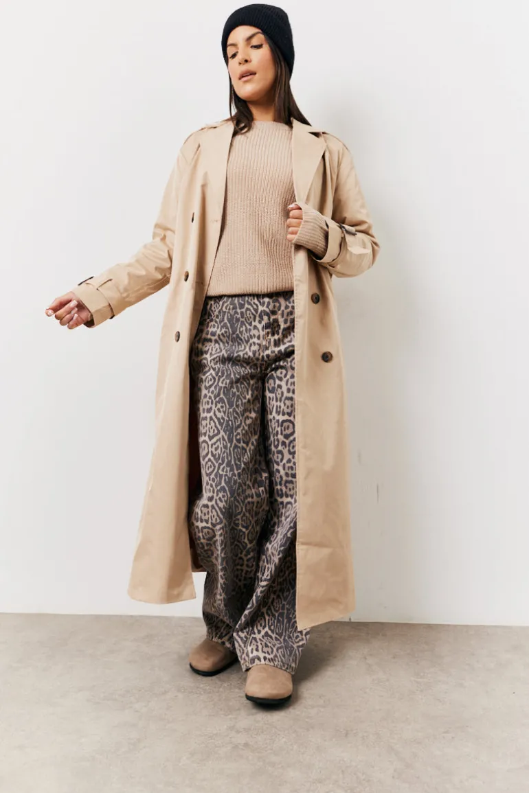 Leopard Straight Leg Jeans