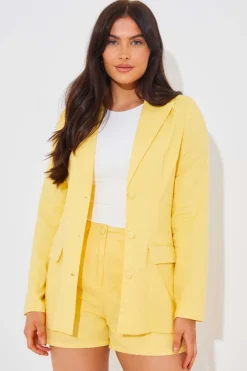 Linen Look Co-Ord Blazer