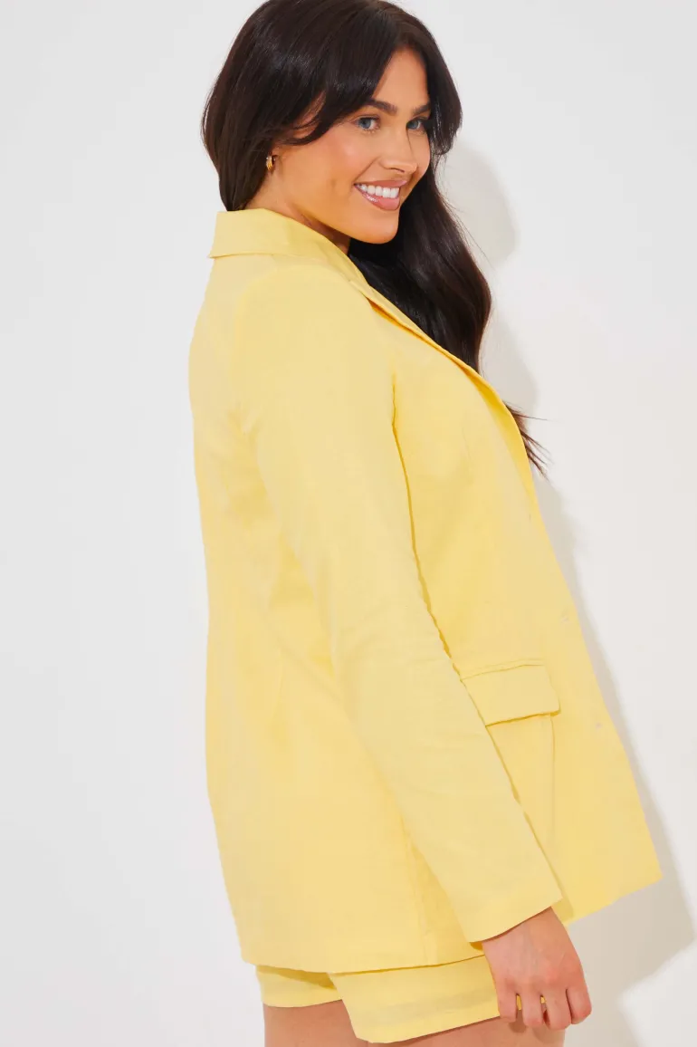 Linen Look Co-Ord Blazer