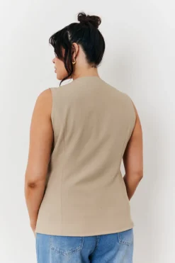 Longline Button Through Waistcoat
