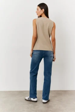 Longline Button Through Waistcoat