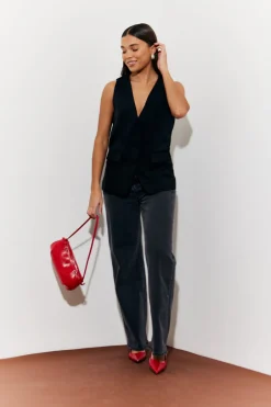 Longline Pocket Detail Waistcoat