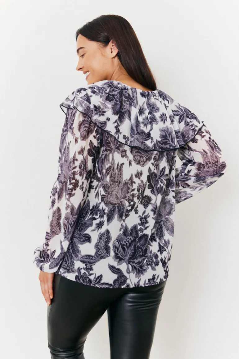 Maternity Ruffle Blouse