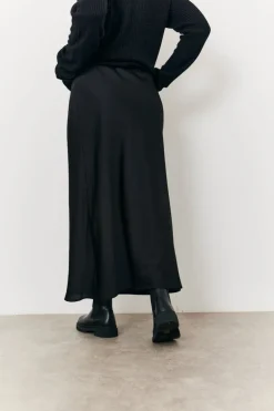 Maternity Satin Slip Midaxi Skirt