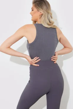 More Sustainable Ribbed Racer Vest