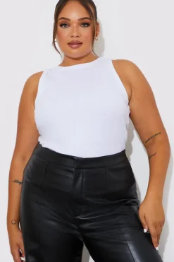 More Sustainable Ribbed Racer Vest