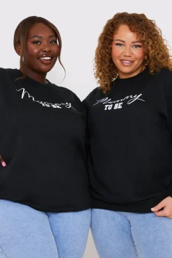 Mummy To Be Slogan Sweater