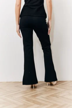 Occasion Black Flare Trousers