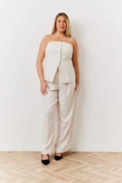 Occasion Cream Bustier Top