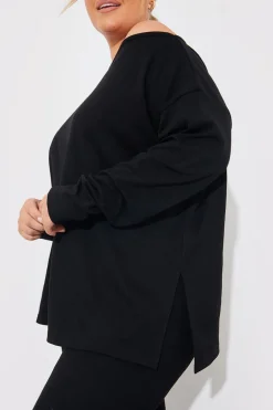 Off The Shoulder Long Sleeve T Shirt And Legging Set
