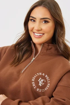 Oversized Half Zip Sweater