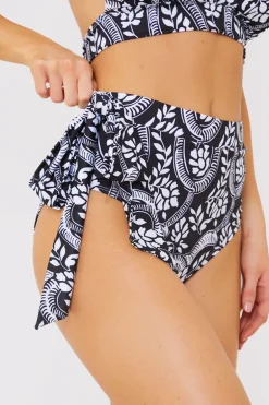 Paisley Print Tie Side Bikini Bottom