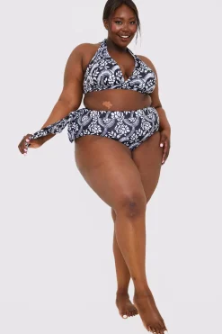 Paisley Print Tie Side Bikini Bottom