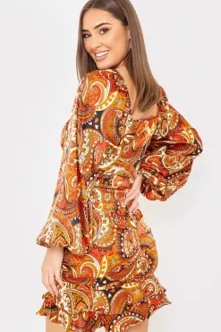 Paisley Ruffle Skirt