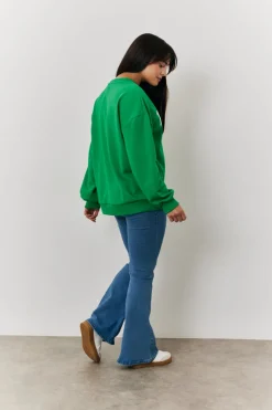 Paris Embroidered Slogan Sweatshirt