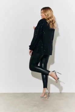 Perfect Sculpting High Waisted Leather Look Leggings