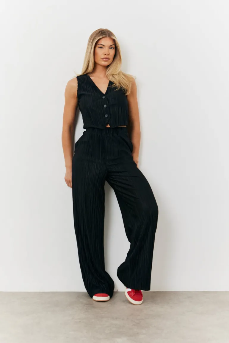 Plisse Co-Ord Waistcoat