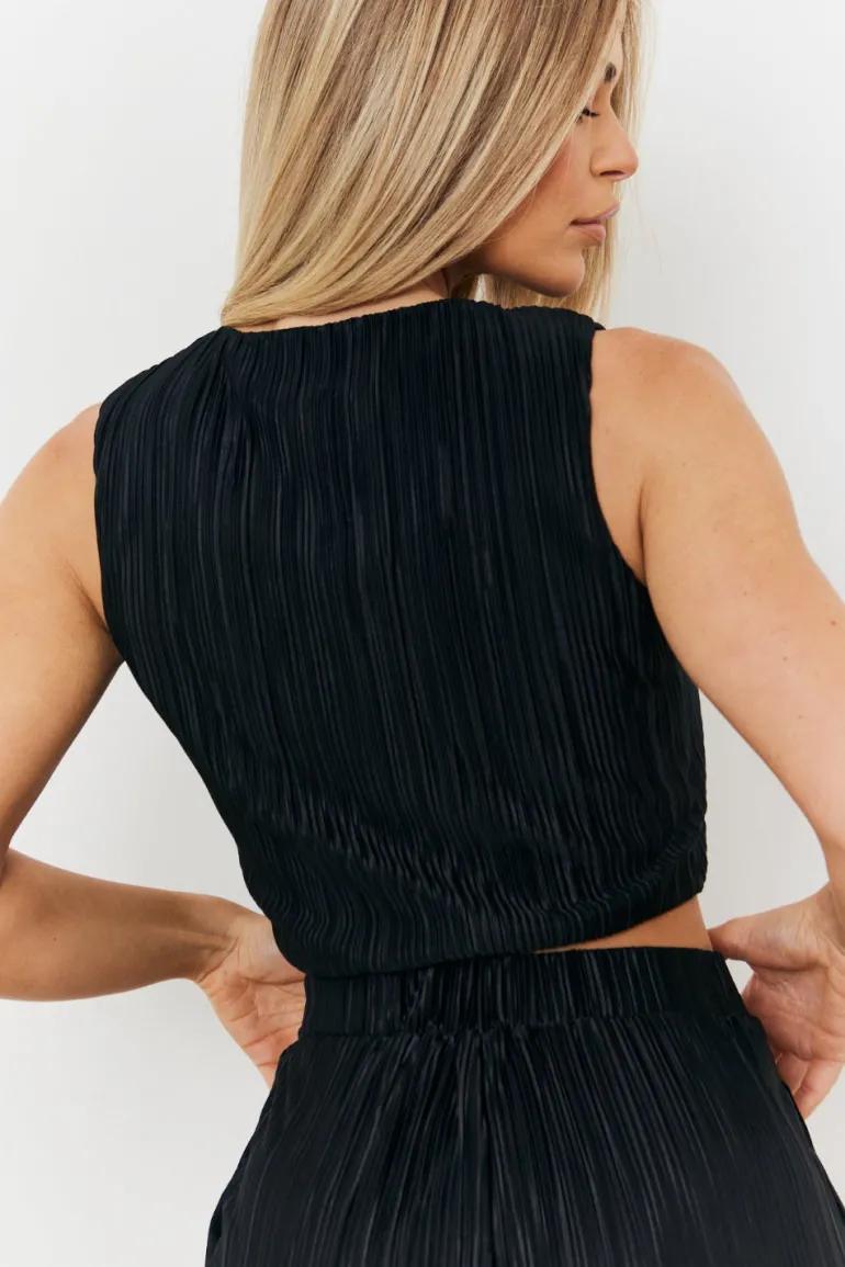 Plisse Co-Ord Waistcoat