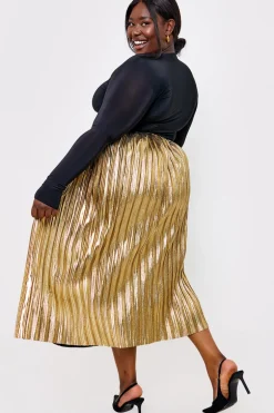Plisse Maxi Skirt