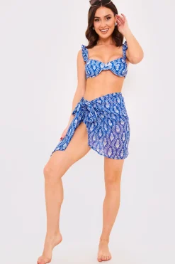 Printed Chiffon Mini Wrap Sarong