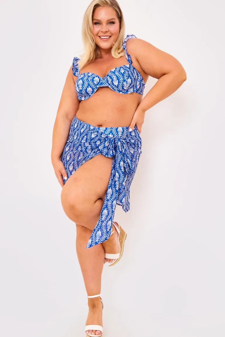 Printed Chiffon Mini Wrap Sarong