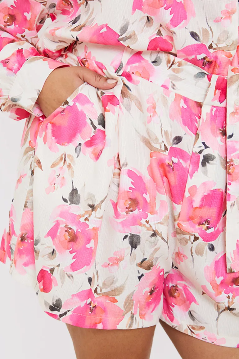 Printed Co-Ord Short