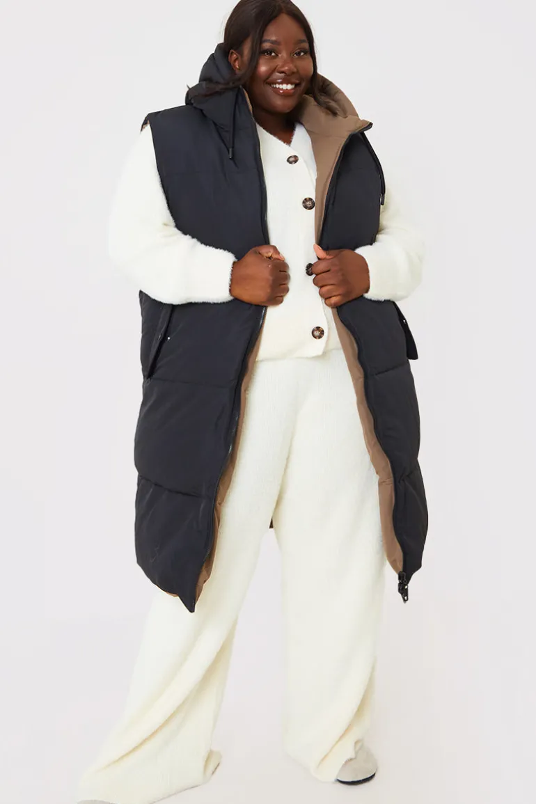 Recycled Longline Reversible Gilet