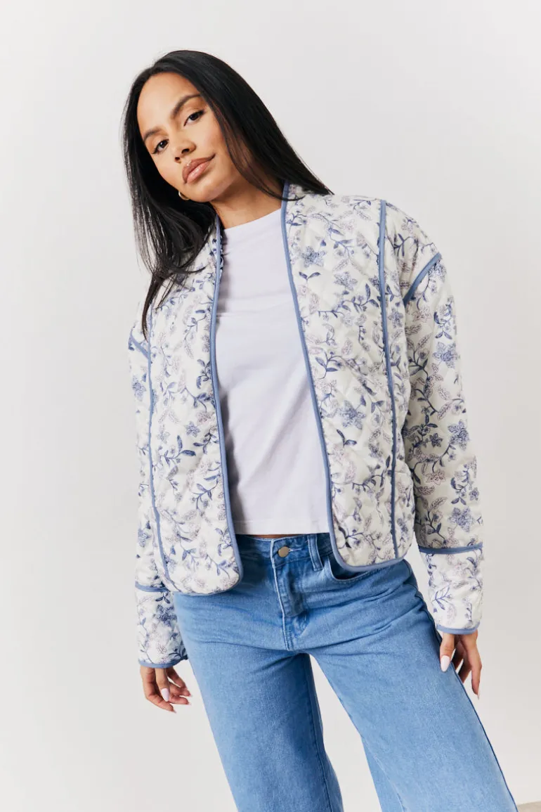Reversible Printed Quilted Jacket