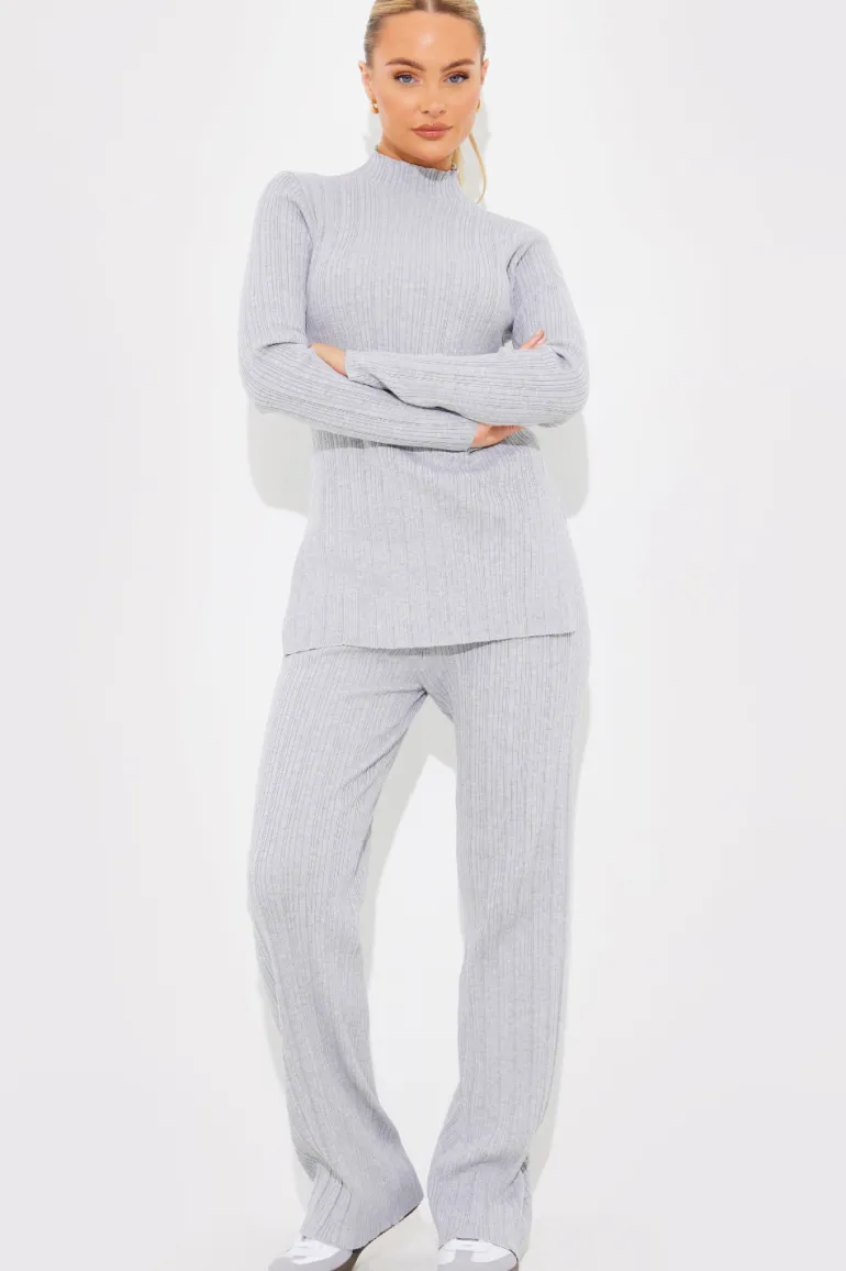 Rib Knitted Co Ord Trouser