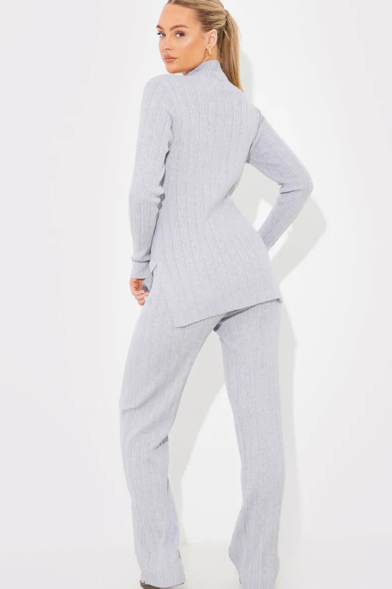 Rib Knitted Co Ord Trouser