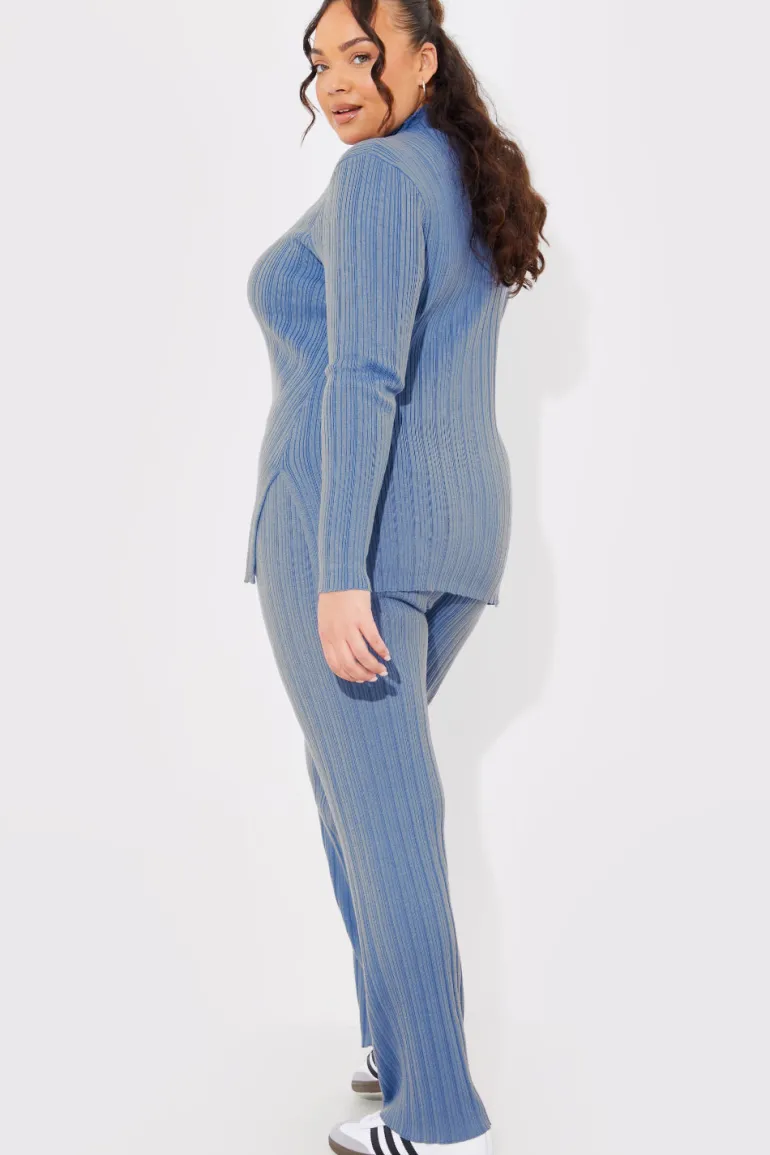 Rib Knitted Co Ord Trouser