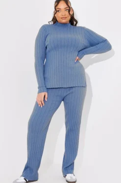 Rib Knitted Co Ord Trouser