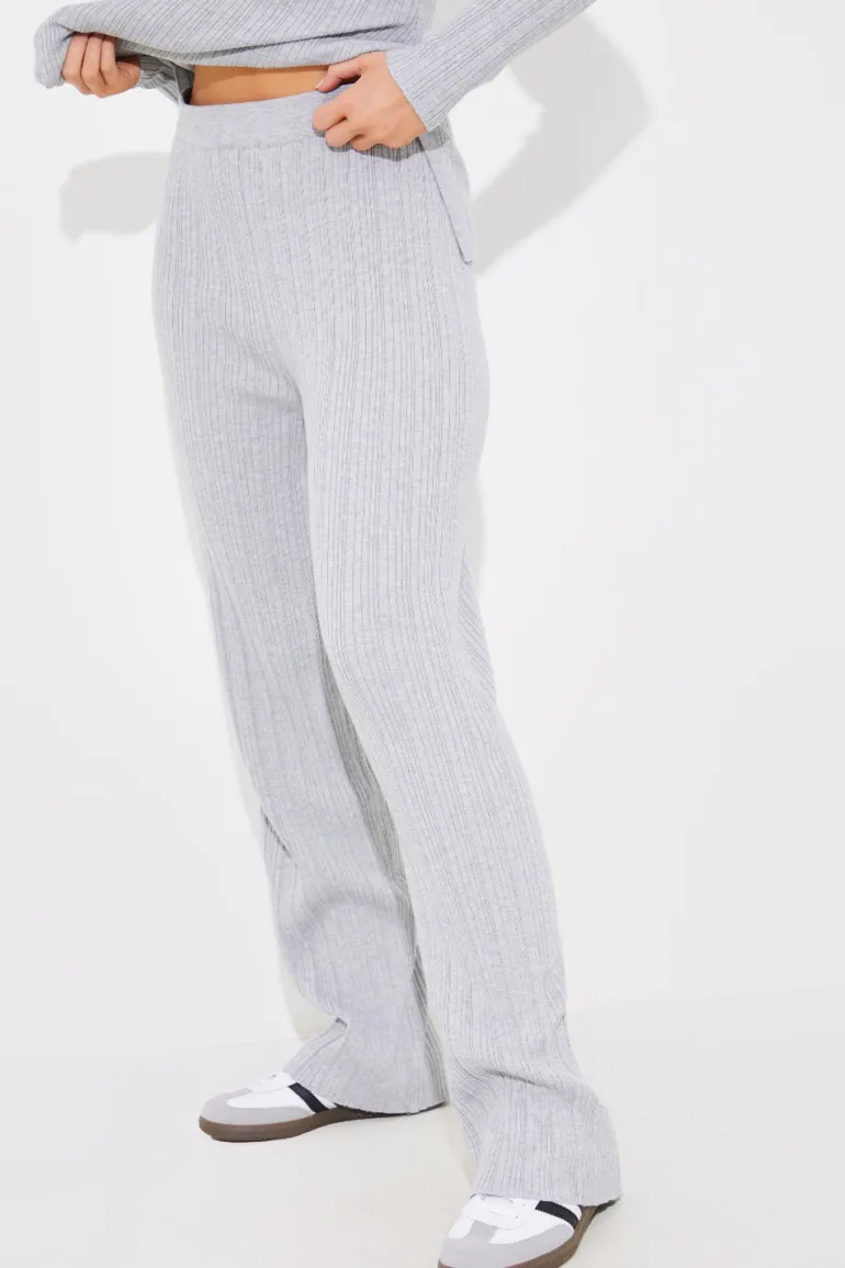 Rib Knitted Co Ord Trouser