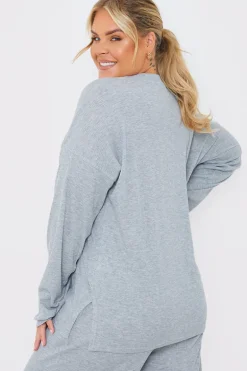 Ribbed Longsleeve Co Ord Top