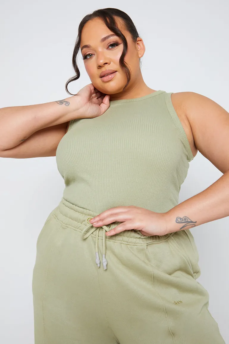 Ribbed Racer Vest