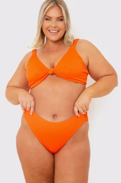 Ribbed Seamless Boomerang Bikni Bottom