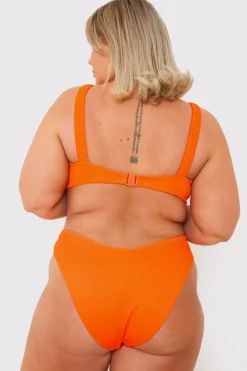 Ribbed Seamless Boomerang Bikni Bottom