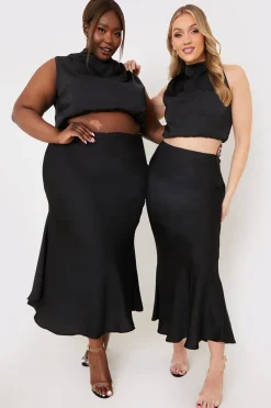 Satin Maxi Co Ord Skirt