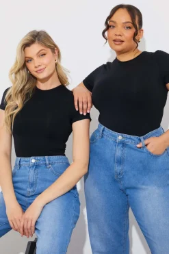Seamless Crew Neck Snatched Shapewear Bodysuit