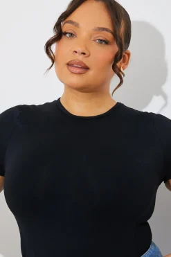 Seamless Crew Neck Snatched Shapewear Bodysuit