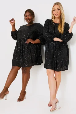 Sequin Smock Mini Dress