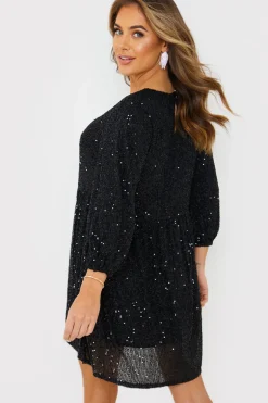 Sequin Smock Mini Dress