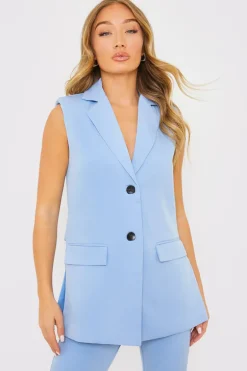Sleeveless Oversized Blazer