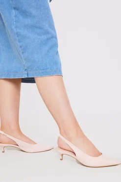 Slingback Pointed Kitten Heels