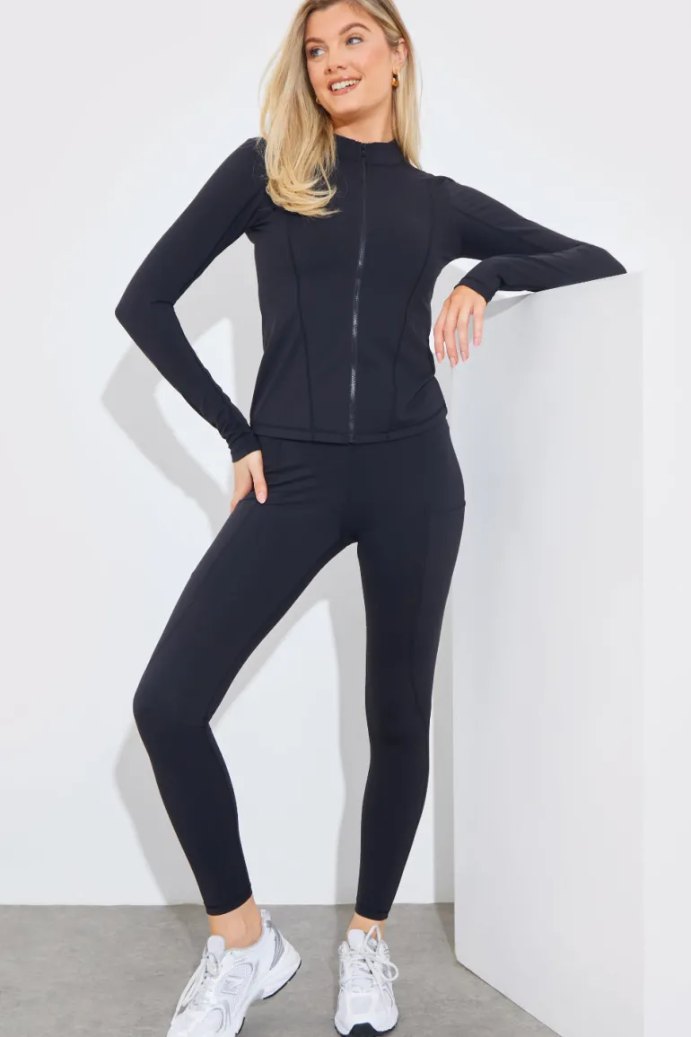 Soft Touch Zip Through Jacket