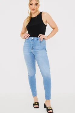 Stretch High Waist Skinny Jeans