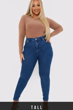 Stretch High Waisted Skinny Jeans